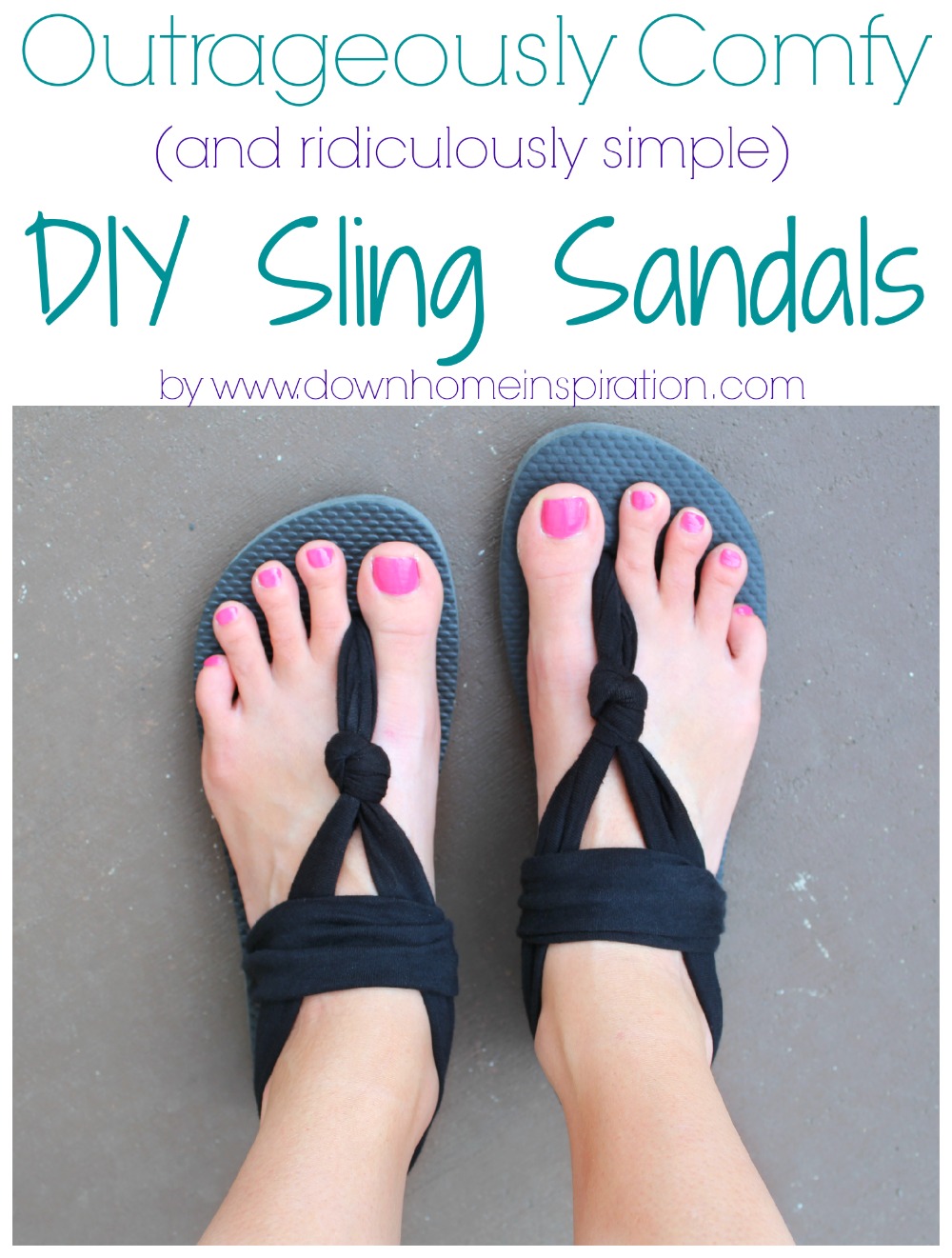 ridiculously simple) DIY Sling Sandals 