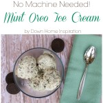 No Machine Needed Mint Oreo Ice Cream