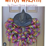 Wickedly Fun Deco Mesh Witch Wreath