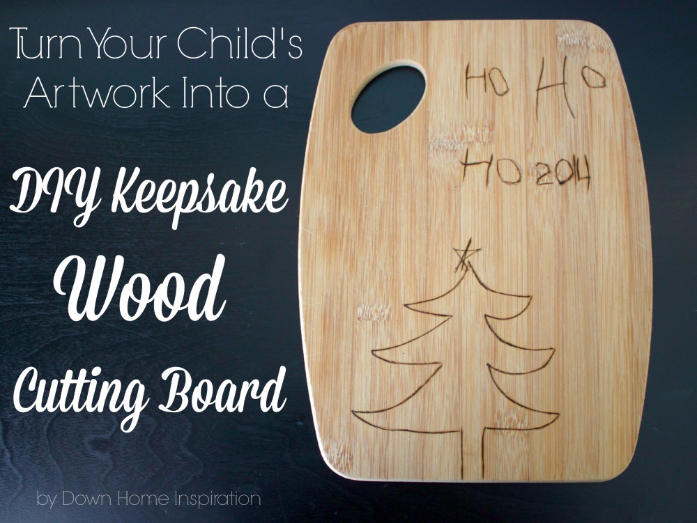 DIY Rustic Personalized Wood Cutting Board