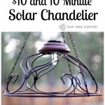 $10 and 10 Minute Solar Chandelier