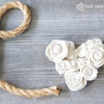 Wood and Rope Sign with a Felt Flower Tutorial