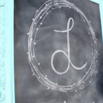 How I Made a Giant Chalkboard from a Picture Frame
