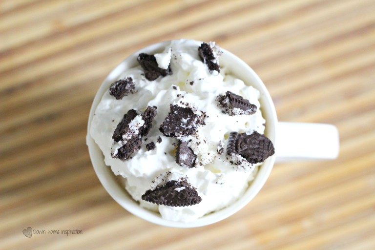 Cookies and Cream Starbucks® Hot Cocoa at Home Down Home Inspiration