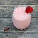Starting my day off on the right foot for total wellness – Strawberry Vanilla Smoothie
